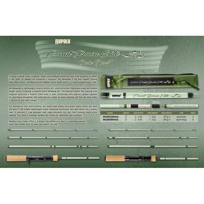 Rod RAPALA COUNT DOWN ELITE CLASSIC GLASS 5'