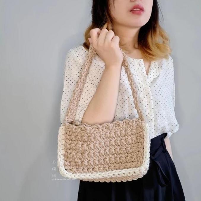 paket merajut pemula 1: crochet kit / diy kit / paket merajut