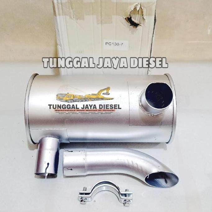 MUFFLER KNALPOT KOMATSU PC130-7 PC130F-7 PC130 7 IMPORT HIGH QUALITY