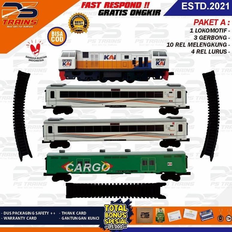 [NEW] [MESIN] MAINAN KERETA API INDONESIA CC206 EKSEKUTIF MILD STEEL 2 HANDMADE