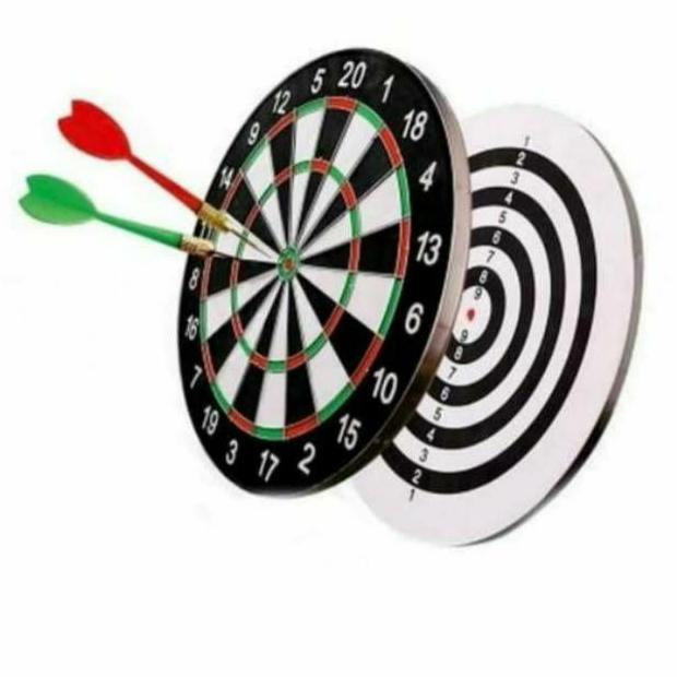 Dart Board 17" /papan dart board besar Diskon