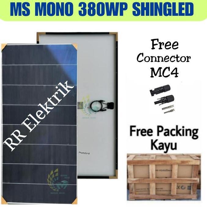 Terbaru Laris, Solar Panel Solar Cell Panel Surya Maysun 380Wp Monocrystalline Shingled 380 Wp Mono