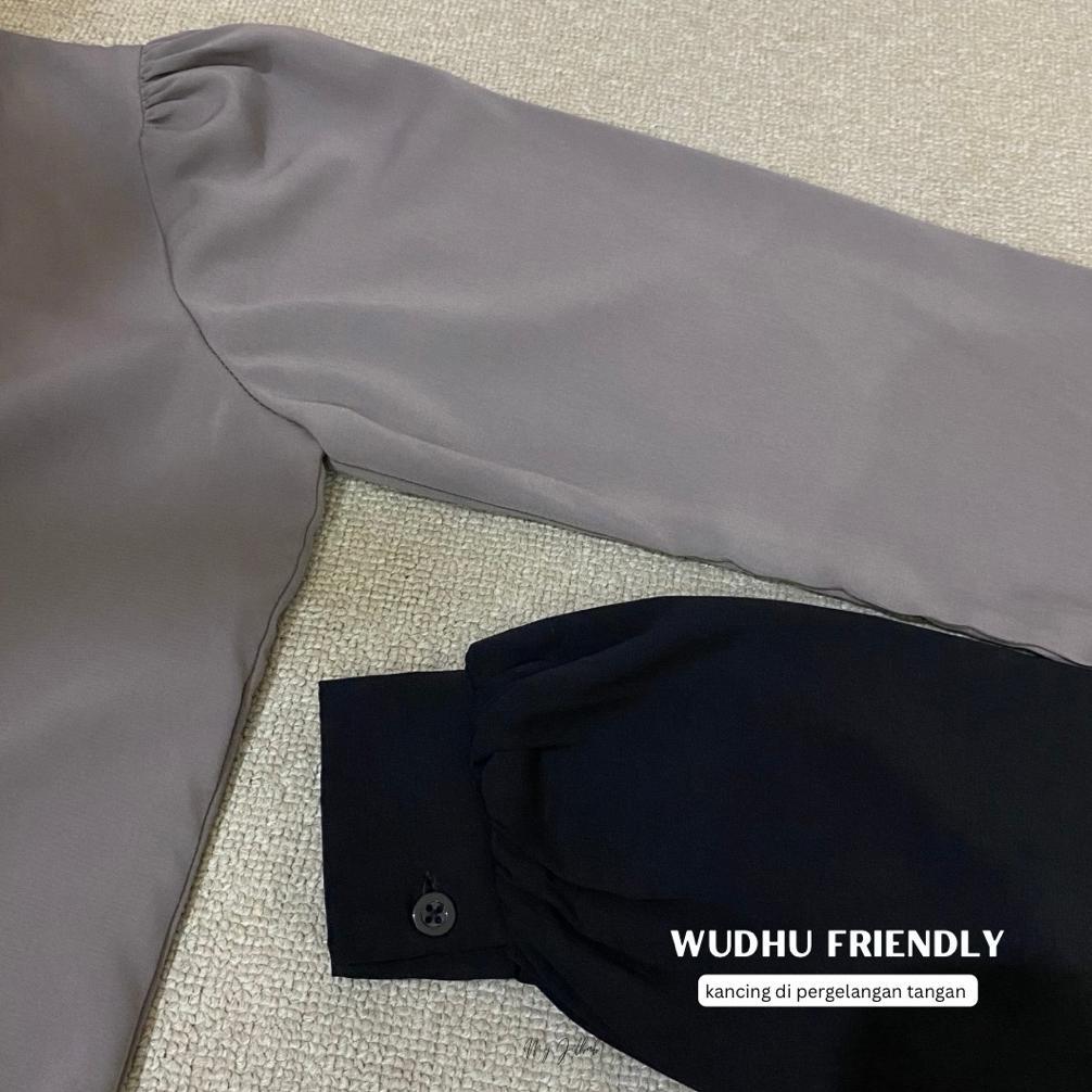 GARANSI Turki Abaya Outer full kancing Abaya Lebaran Bahan Mirabella (Gamis Outer) by Myjilbab