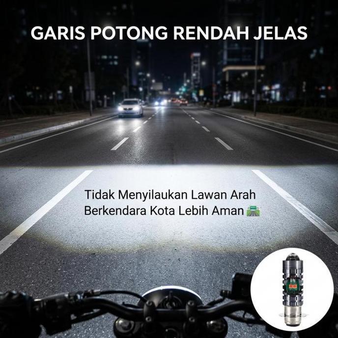 [COD]H6 LASER HI LO MOTORCYCLE LED LIGHTS, QUALITY AND SUPER BRIGHT MOTORCYCLE HEADLIGHTS H6 LASER 2