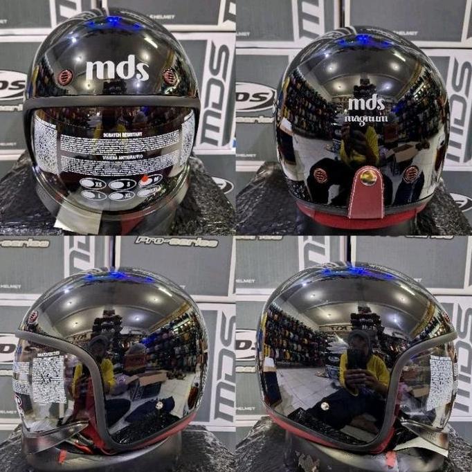 Helmet- Helm Mds Magnum|| Retro || Classic Motorcycle Mds Magnum