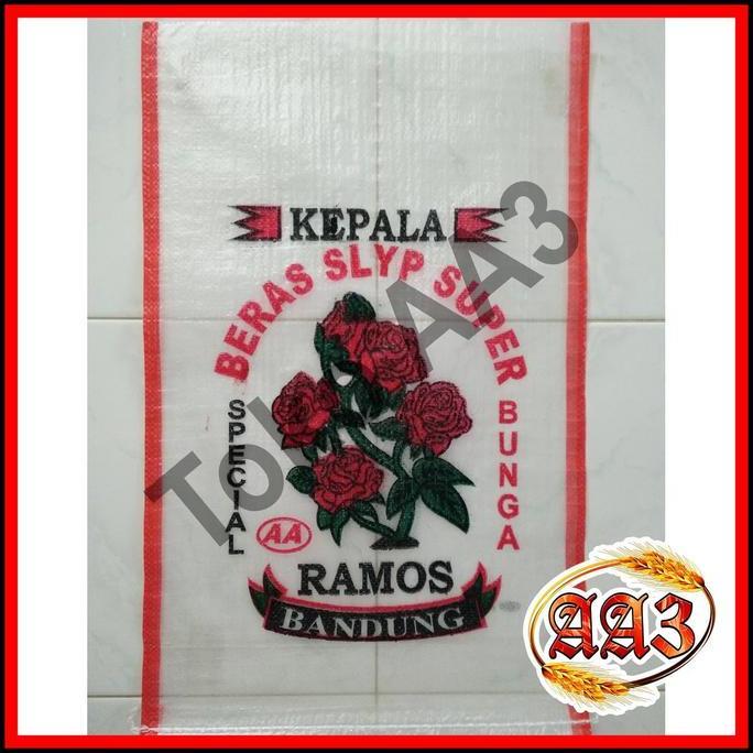 Made- Karungaa3 Karung Beras Transparan Merek Ramos Bandung 25Kg (Per 10 Lembar)