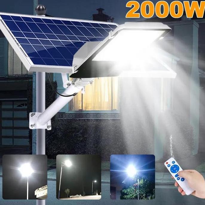 Terbaru, Lampu 2000Watt Tenaga Surya Outdoor Waterproof Panel Solar Surya