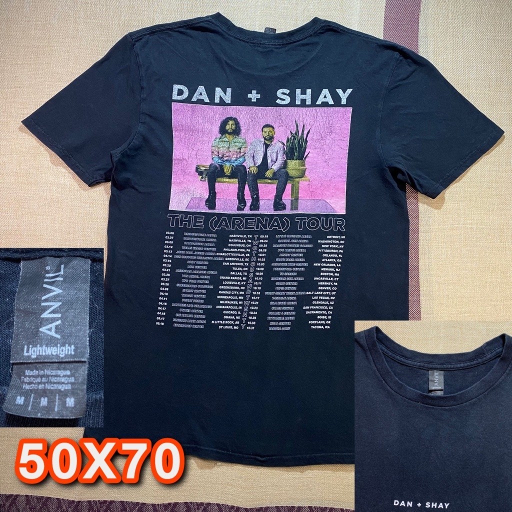 KAOS BAND second DAN + SHAY "THE (ARENA) TOUR" TAG ANVIL SIZE M