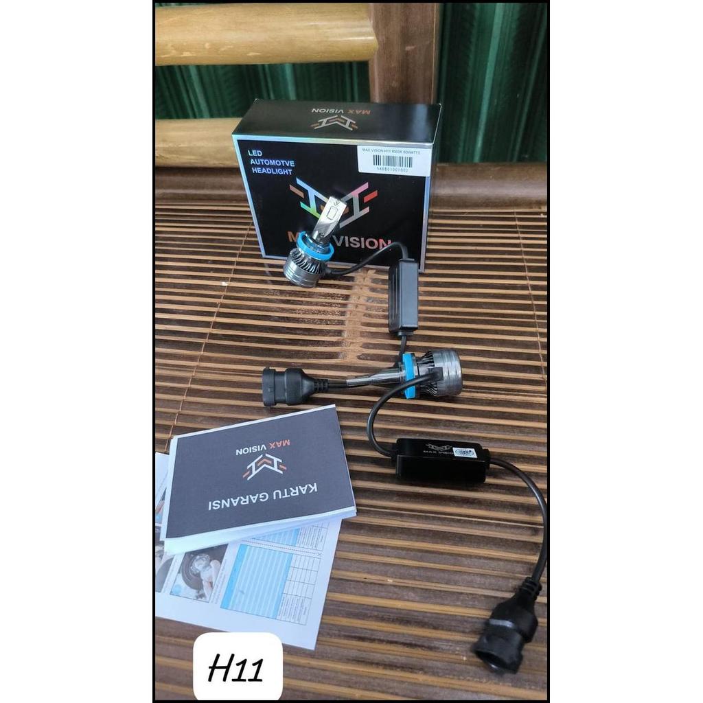 HOT DEAL LED H11 MAX VISION 1 WARNA FOKUS TERANG SUPER MANTAP - DINASTI AUDIO 