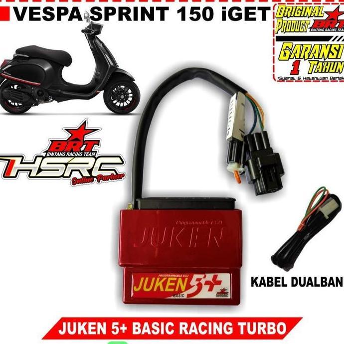 ECU JUKEN 5 Plus BRT RACING TURBO VESPA SPRINT 150 S ECM PIAGGIO LX ET 125 PRIMAVERA Non i-GET Matic