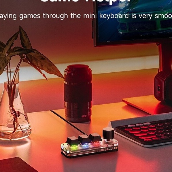 Macropad Dumpad Dumbpad Numpad Macro Keyboard Mechanical Hotswap Knob Mini Wireless Bluetooth Backli