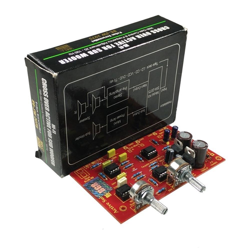 Kit Tone Control Active Crossover Subwoofer ASW 2075 Bell BGR Pengatur Frekuensi AudioKit Tone Contr