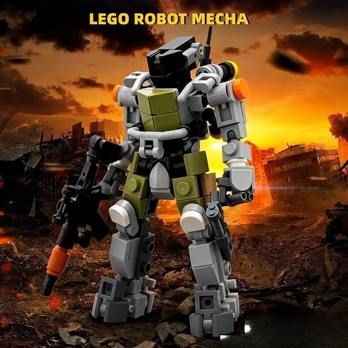 Anak Mainan Lego Robot Mecha Exoskeleton Sendi Bergerak Brick Bangunan Diy Block Bangunan Perakitan 
