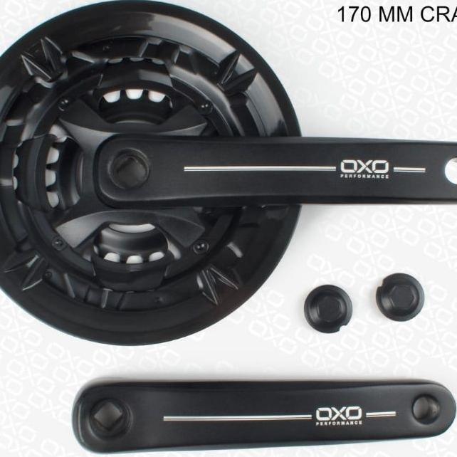 Crank Oxo  Bb Kotak Triple Set Chainring Oxo 3 Speed