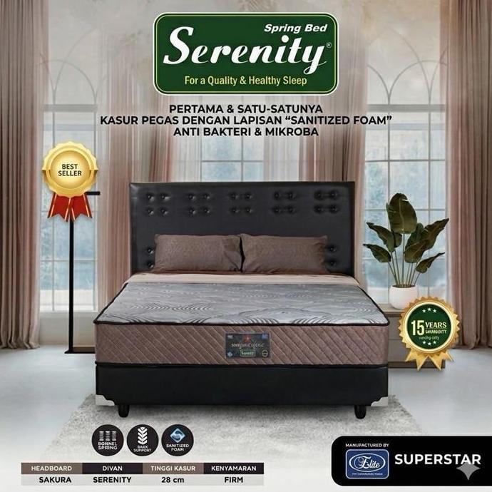 Kasur Springbed Elite Serenity Grand Superstar / Matras Elite Serenity