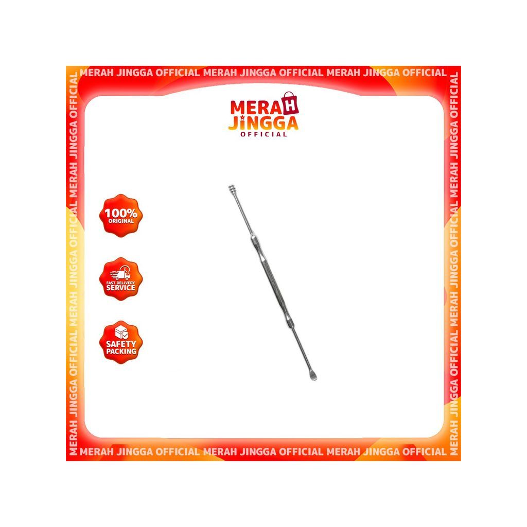 Casandra Ear Pick Double Side | Pembersih Telinga | Merah Jingga Official