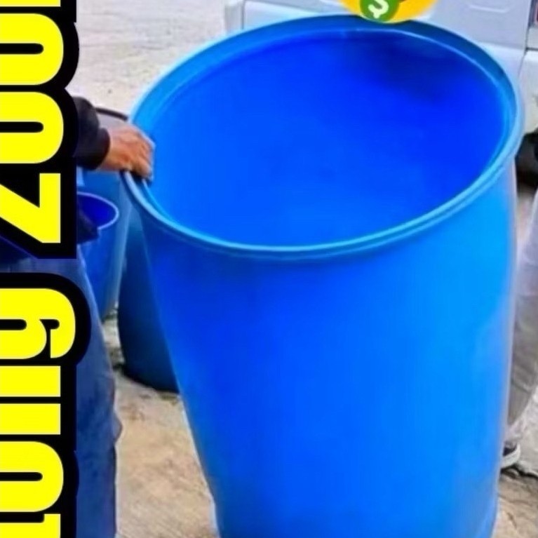 drum plastik 200 liter terbuka - tong tandon air 200 liter hdpe