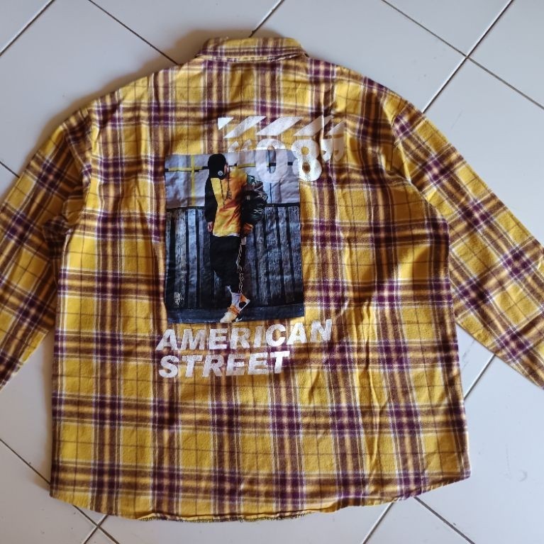 Kemeja Flannel Second