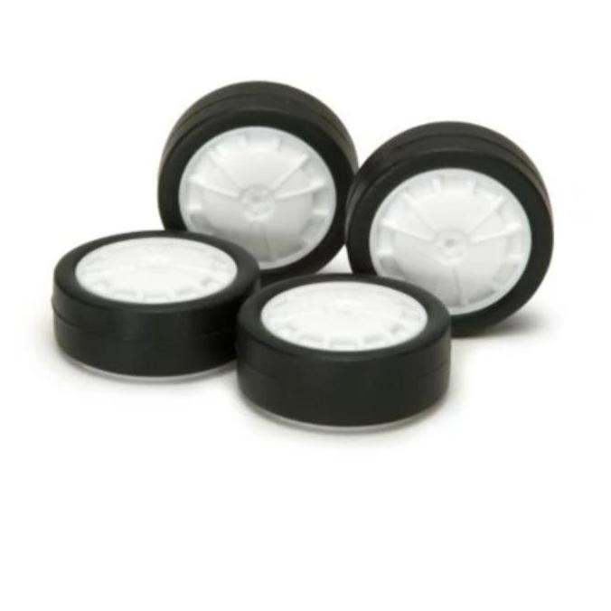 TAMIYA 15442 LOW PROFILE TIRE & WHELL SET [FOR SUPER X & XX CHASIS]
