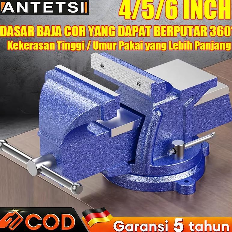 ANTETSI Catok Clamp 6'' / catok paron / Ragum Klem / Catok Meja / Bench Vise / Ragum Tanggem  Alat J