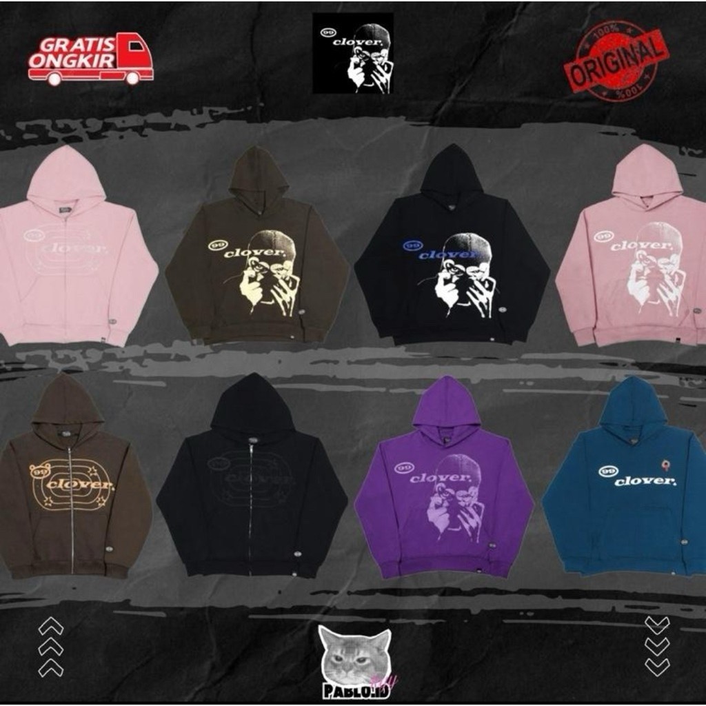 [TERMURAH & 100% ORIGINAL] ZIP & HOODIE 99 CLOVER