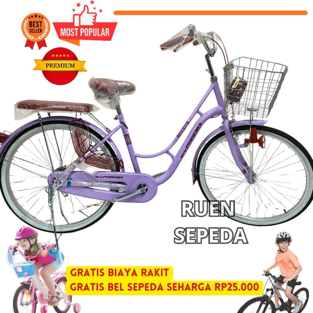 Sepeda Mini Phoenix 20 Inch 24 Inch dan 26 Inch Cakram Keranjang