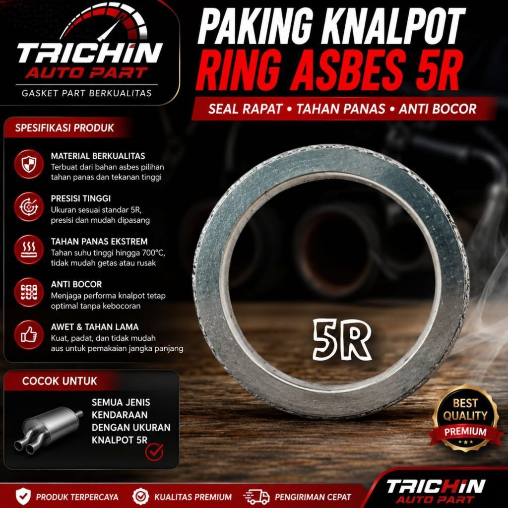 Paking Knalpot KF40 Kijang Super 5K 5R