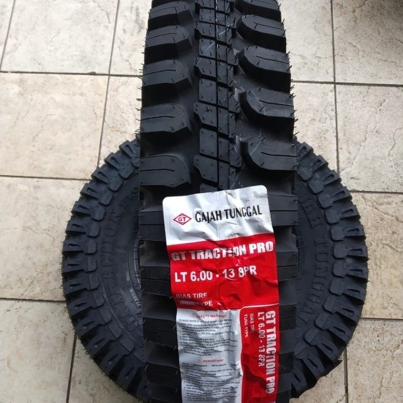 Ban mobil 600 r13 GT Traction Pro 8pr ukuran 600 13 ban muatan 6.00-13 Gajah Tunggal 600-13