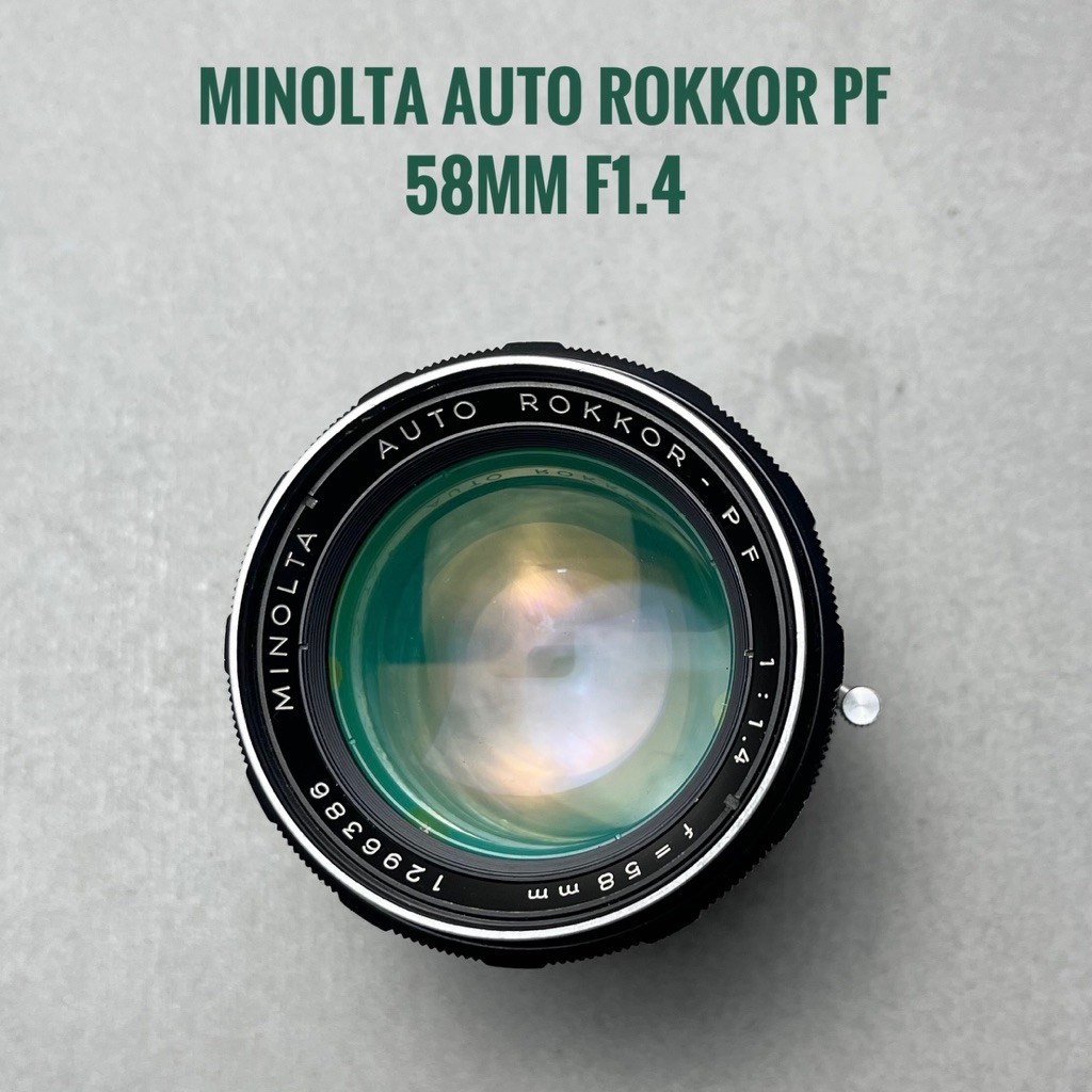 Minolta Auto Rokkor PF 58mm f1.4 mount MD