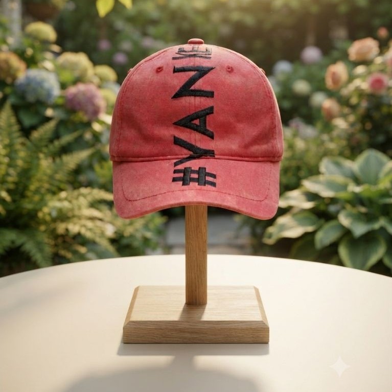 Topi MLB Korea New York Yankees Vertical #YANKEES Red Strapback Second