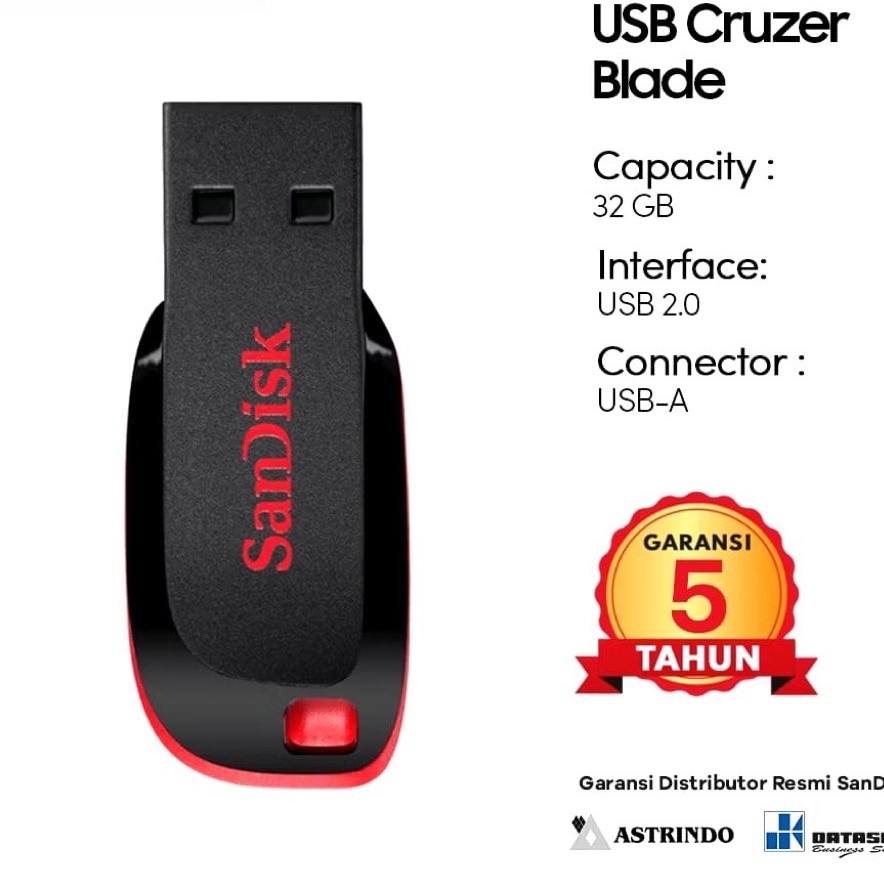 SANDISK FLASHDISK 32 GB ORIGINAL