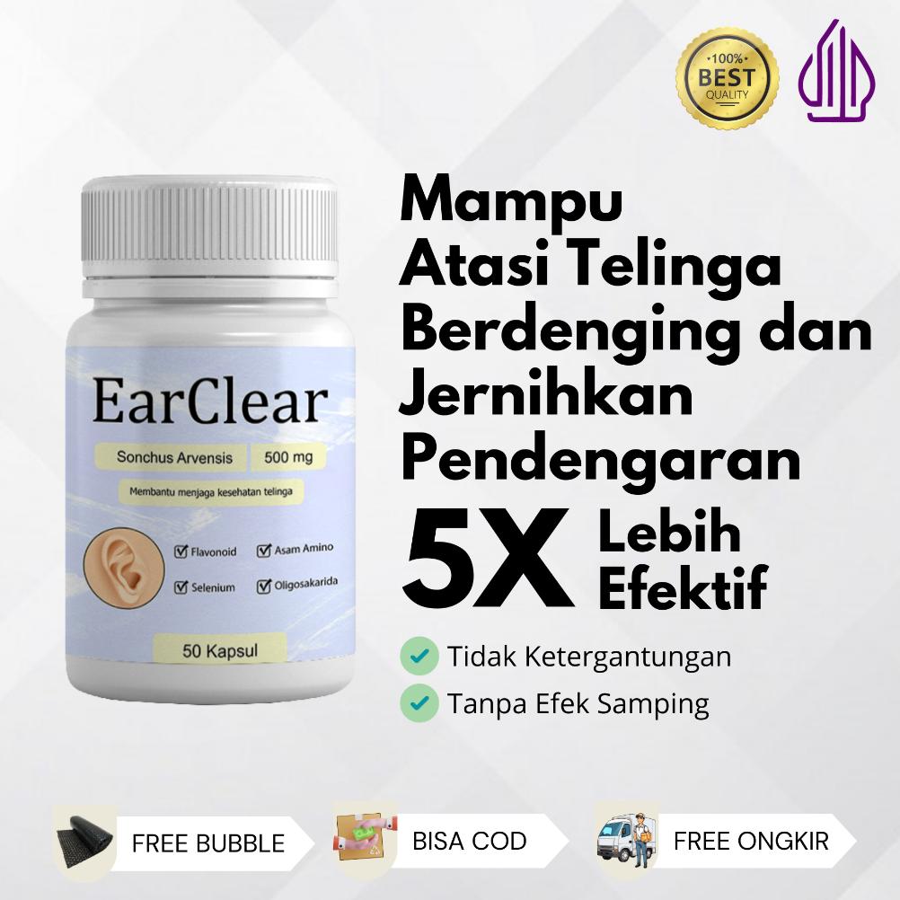 Promo Terbatas Earclear - Herbal Telinga Berdenging Tuli Budeg Gangguan Pendengaran Telinga Bernanah