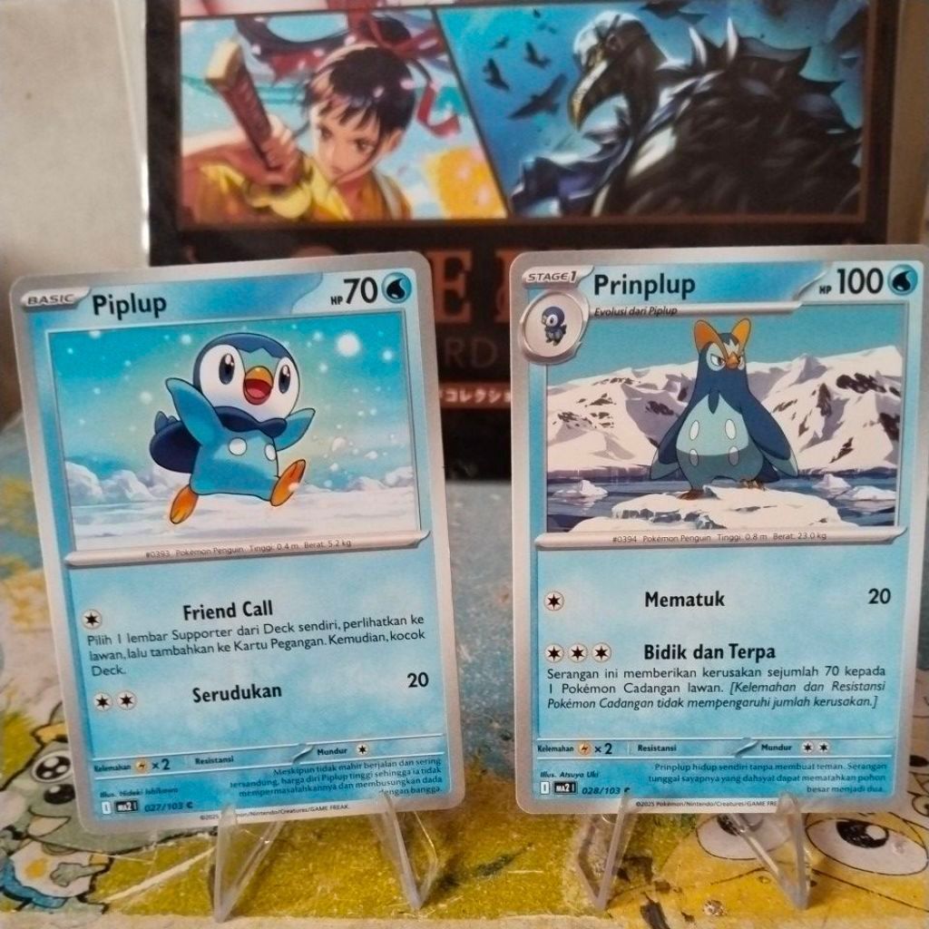 Pokemon Piplup & Prinplup