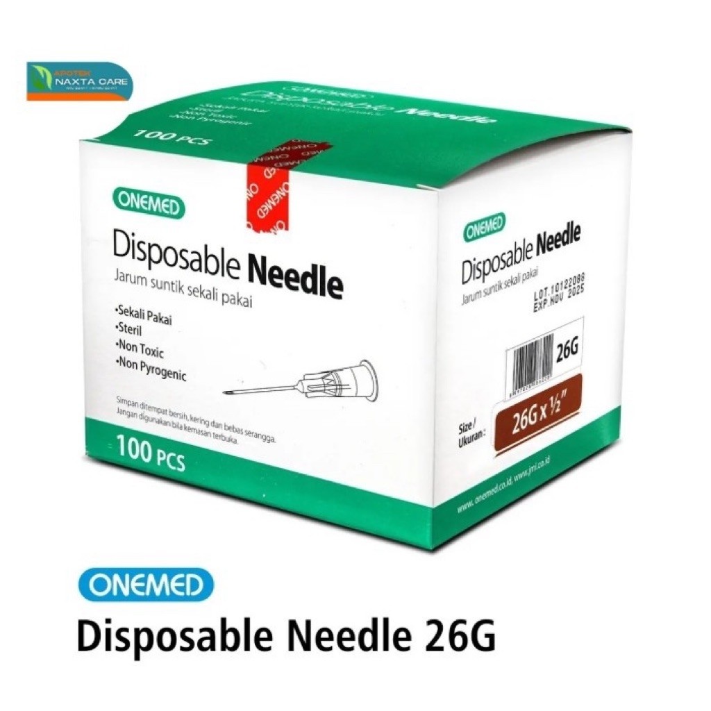 Needle Onemed Disposable 26G