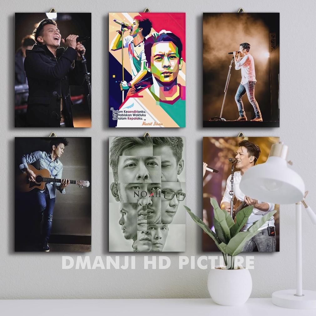 Ekonomis Poster Kayu Ariel Noah / Hiasan Dinding Band Noah / Pajangan Dinding Kamar Tidur / Poster A