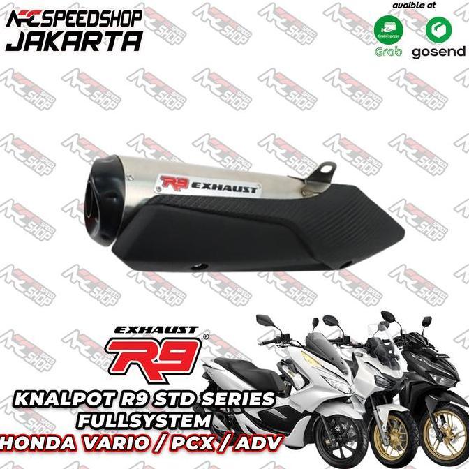 Knalpot R9 STD Standar Racing Vario 125 150 160 PCX 160 ADV 150 160