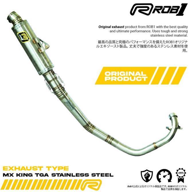 Knalpot ROB1 MX king TGA Stainless