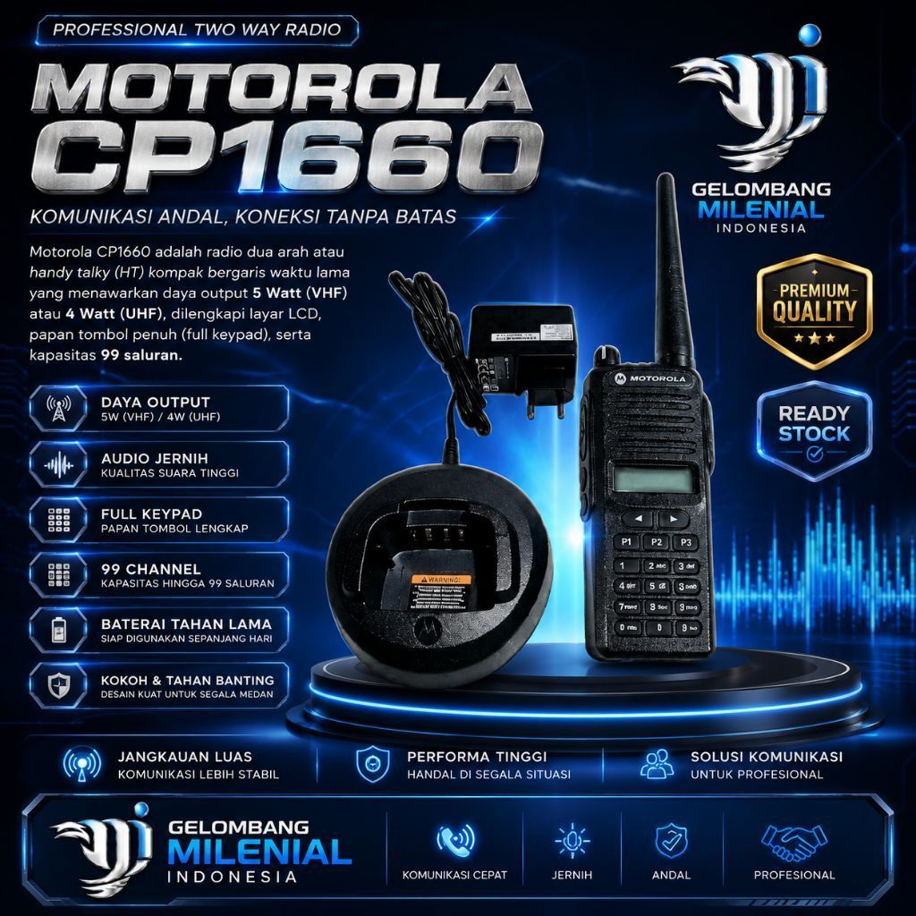 HT MOTOROLA CP1660 UHF LOW BAND 350MHZ