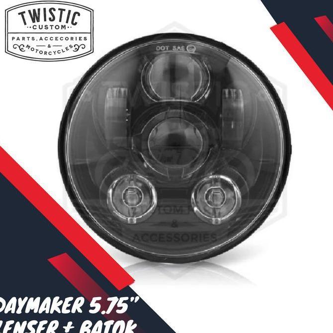 Daymaker 5.75 inch inchi Lenser Lampu LED Motor Paket Batok