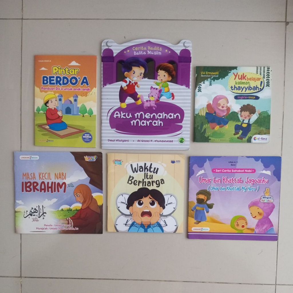 BUKU CERITA ANAK MUSLIM PINTAR BERDOA YUK BELAJAR KALIMAT THAYYIBAH UMAR BIN KHATTAB JAGOANKU WAKTU 