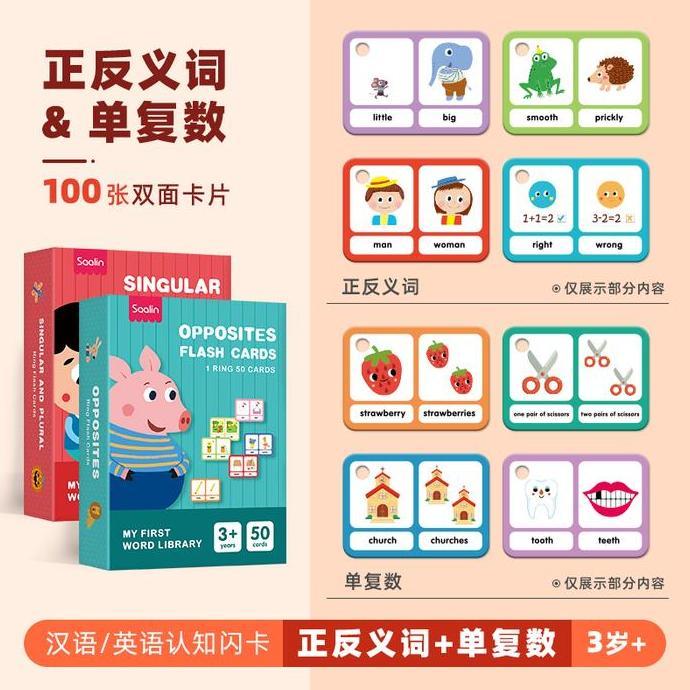Saalin My First Word Library Flash Card mainan edukasi belajar bahasa