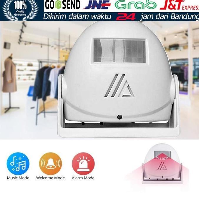 CHICKLEP Bel Toko sensor gerak Selamat Datang Alarm Sensor Gerak- 32 melodi