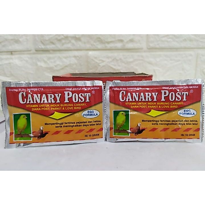 CANARY POST CANARI KENARI POS 10 GRAM EKA FARMA VITAMIN OBAT TERNAK BURUNG KENARI