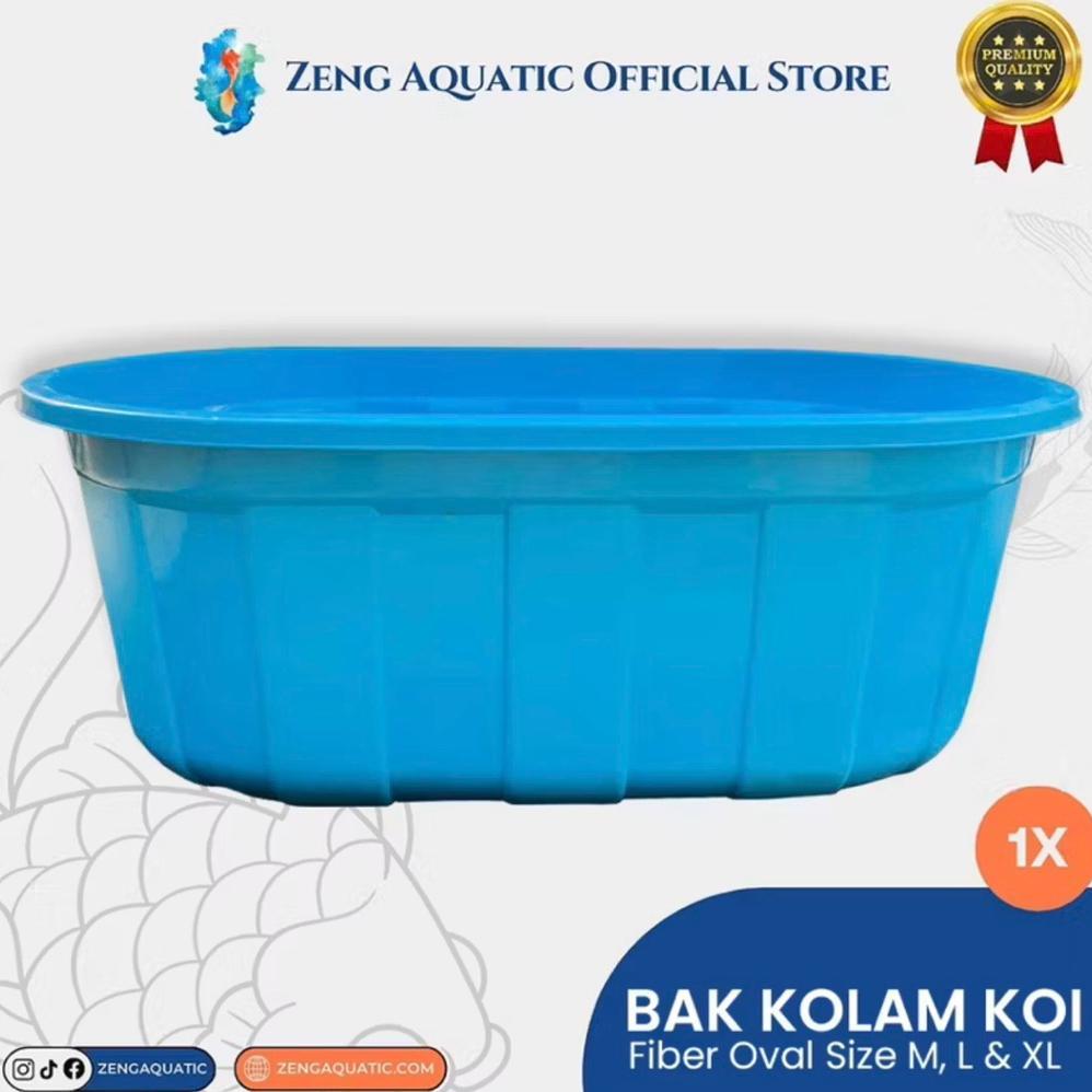 BAK KOLAM IKAN XL 250 LITER / BAK PLASTIK OVAL / BAK OVAL