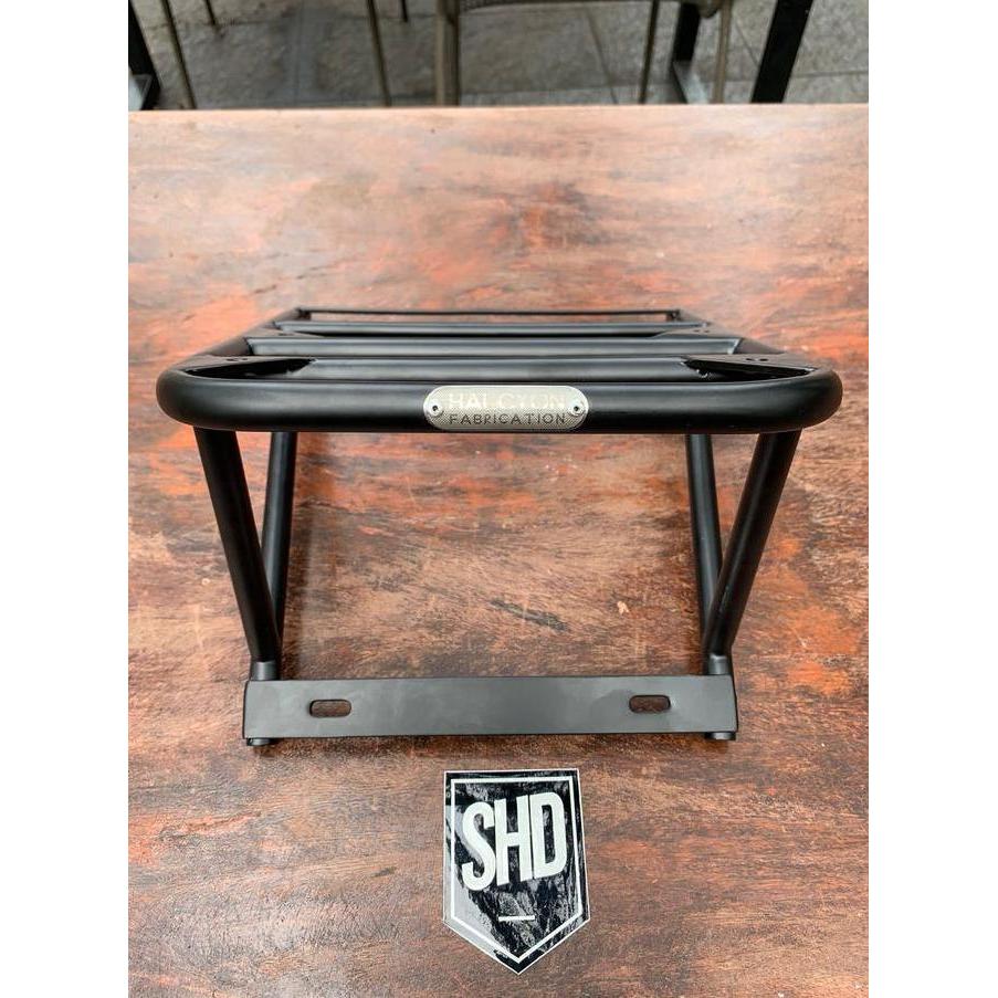 RACK BELAKANG BACK RACK HITAM PORTADOR HALCYON VESPA PX DAN EXCEL Original