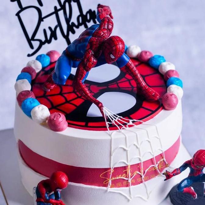 Promo FIGURE SPIDERMAN BESAR KUALITAS PREMIUM CAKE TOPPER SPIDERMAN JUMBO Diskon