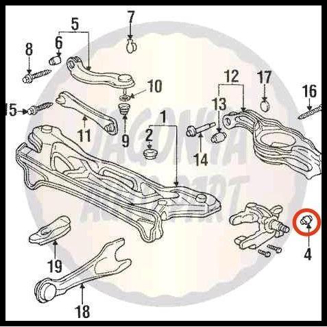 TERBARU BUSHING BUSH KNUCKLE BELAKANG ODYSSEY RA1 RA4 RA6 RA8 
