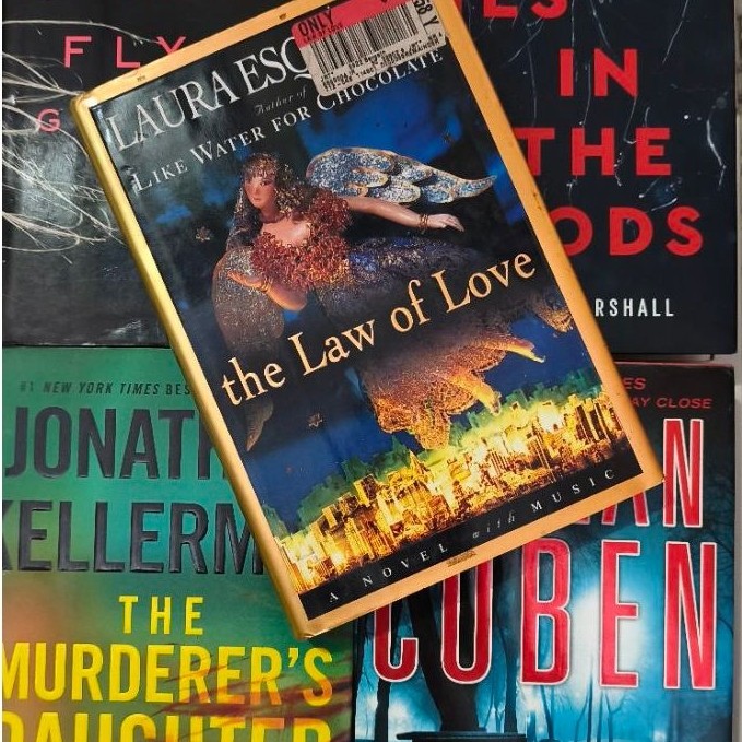 NOVEL JUMBO IMPORT THE LAW OF LOVE LAURA ESQUIVEL / HARLAN COBEN SIX YEARS/JONATHAN KELLERMAN THE MU