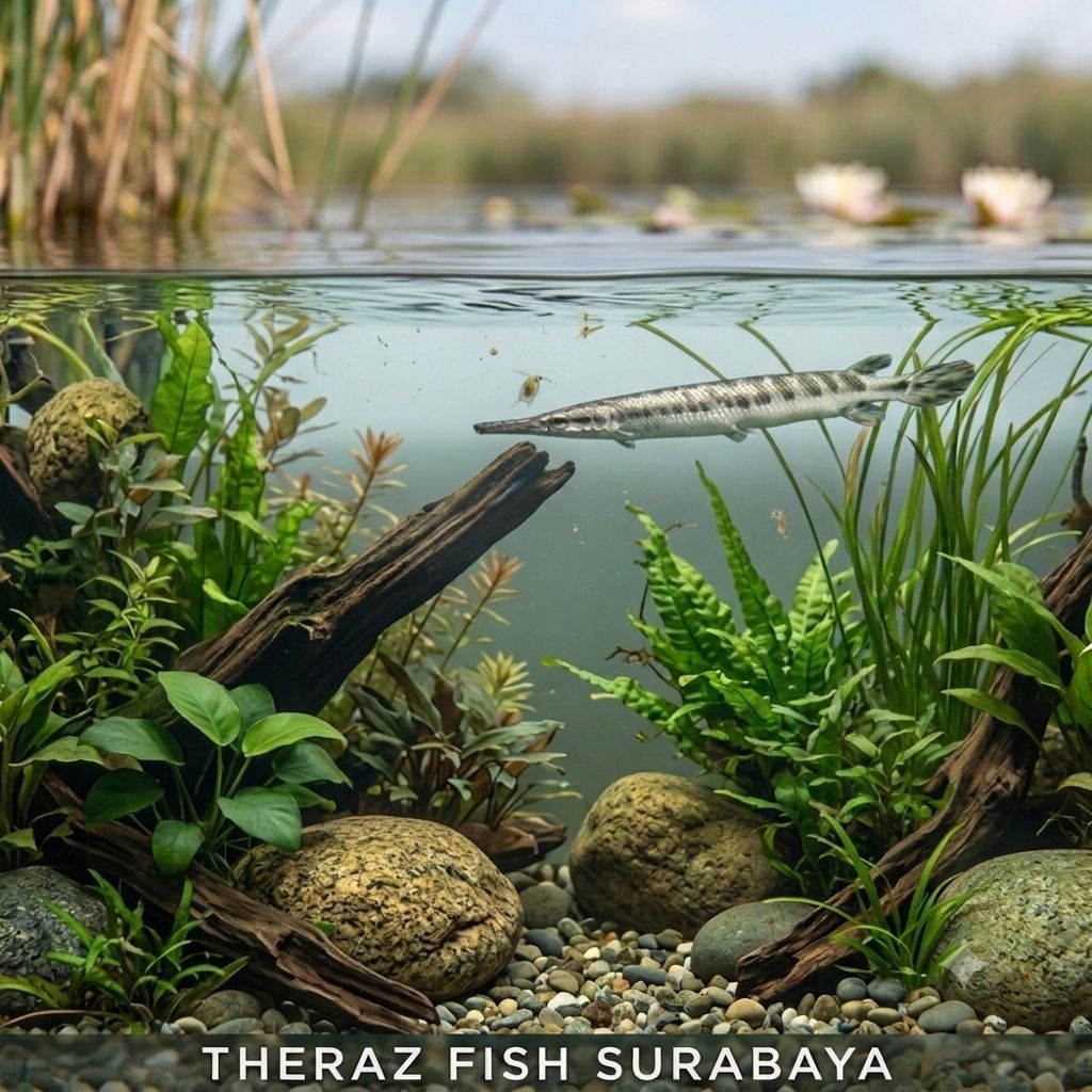 Hiasan Ikan Florida Gar 10cm - 15cm berkualitas
