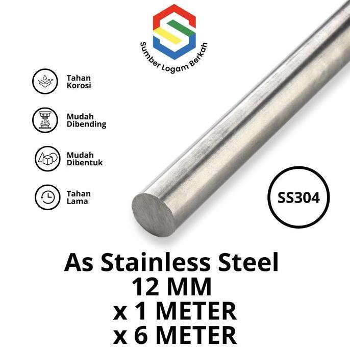 as 12 mm stainless steel 304